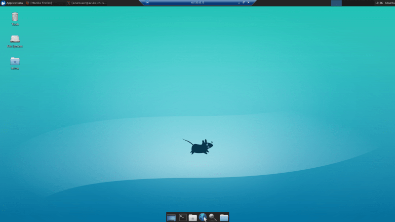 Remote Desktop Connection to Ubuntu's virtual machine - Desktop - Deploy ShinyApps with Azure and Docker