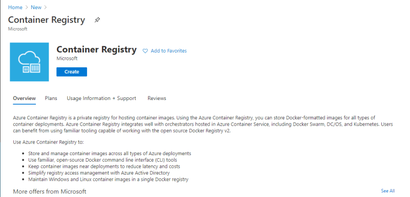 Create a new Container Registry on Azure - Deploy ShinyApps with Azure and Docker