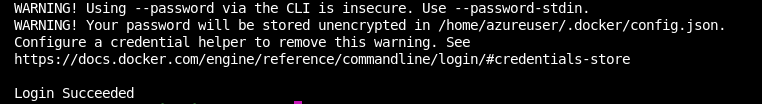 Login Succeeded on Ubuntu for Azure Container Registry - Deploy ShinyApps with Azure and Docker