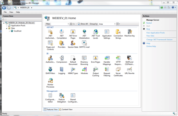 IIS manager
