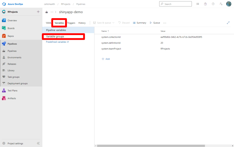 Variables in the pipeline - Customize your pipeline in Azure DevOps
