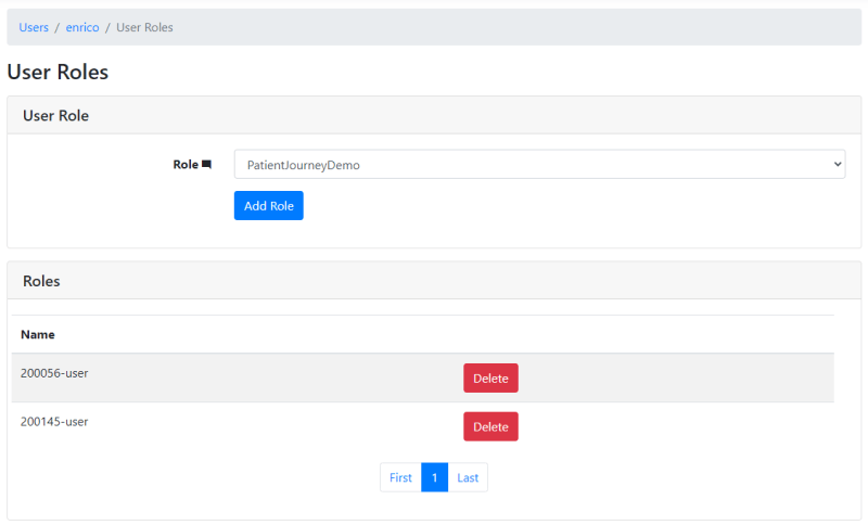Roles for a user in IdentityServer