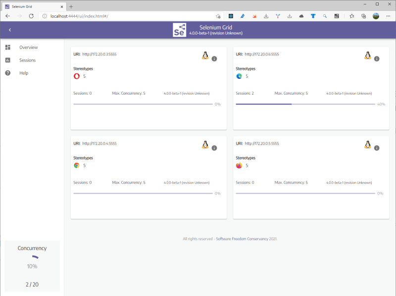 Tests running in Selenium Grid - UI Test with C#, Selenium and Selenium Grid