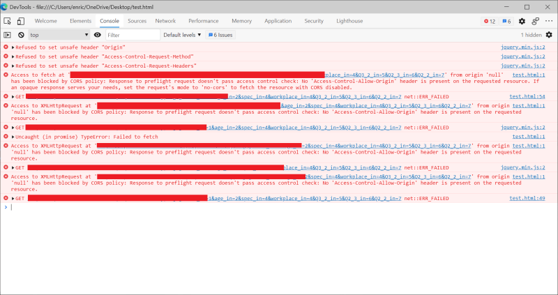 Developer tools with CORS the errors - Configure CORS in API Management