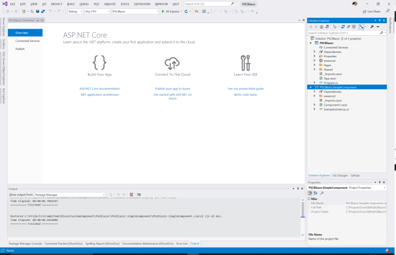 The solution for the custom component
