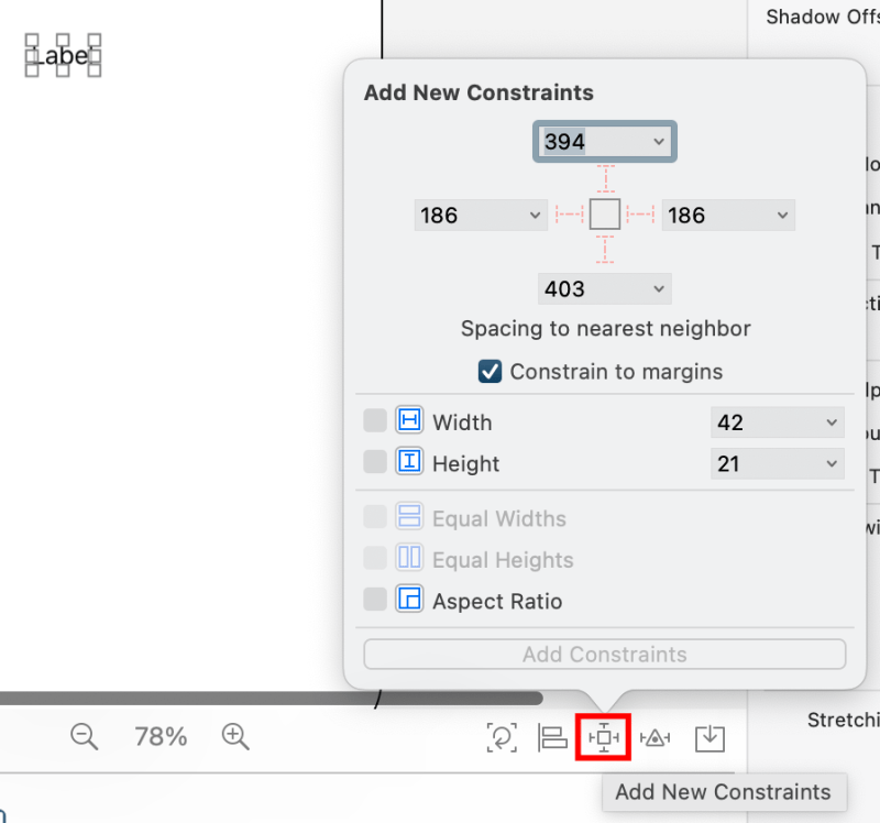 Add new constraints