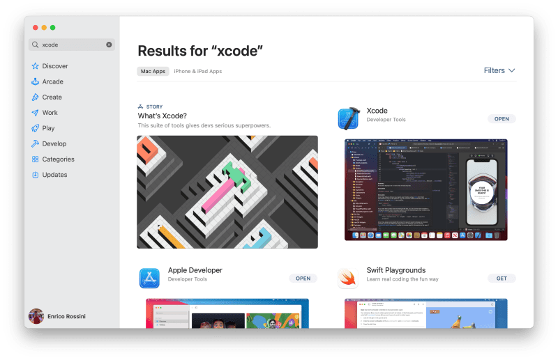 Xcode on Apple Store - Getting started with Swift development