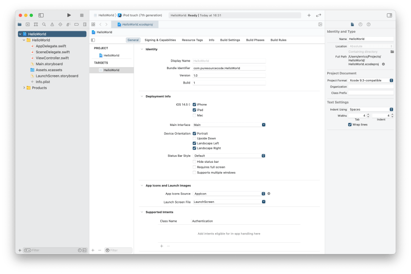 First HelloWorld overview - Hello World using Xcode and Swift
