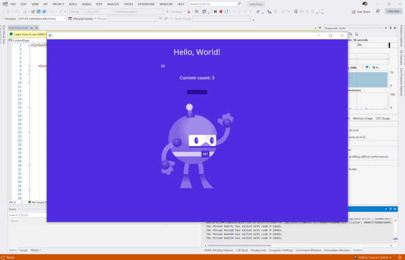 Run Windows application - lnstall MAUI with Visual Studio 2022