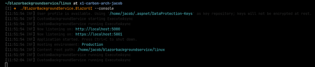 Running on Arch Linux