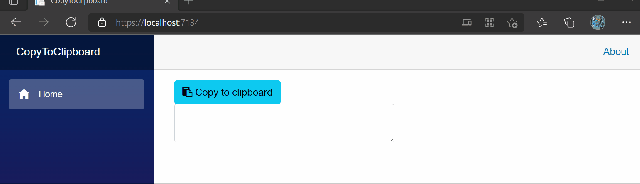  The behaviour of the component when it can't copy the text in the clipboard - Copy to Clipboard component for Blazor