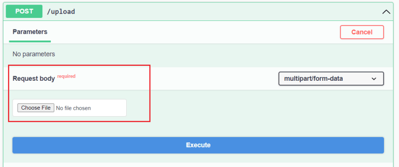 File Upload in Open API