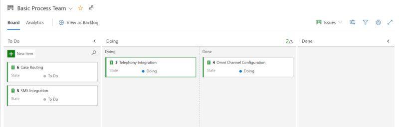Split Column with Doing/Done - Azure DevOps Processes