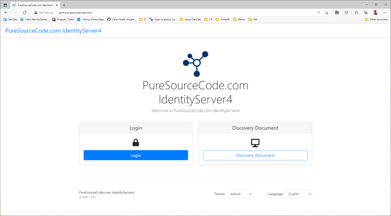 Skoruba Admin UI - Discovery Document - Call API Management from Blazor