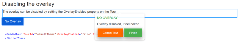 Disabling the Overlay