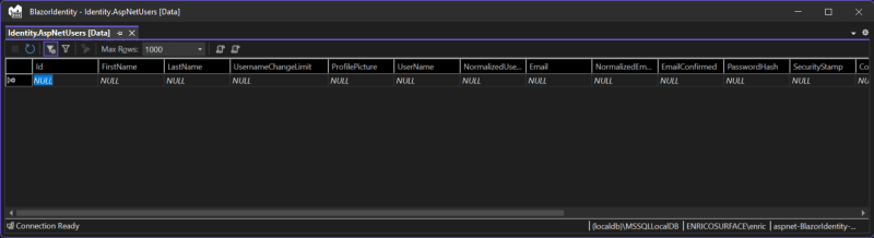Custom fields in the AspNetUsers table
