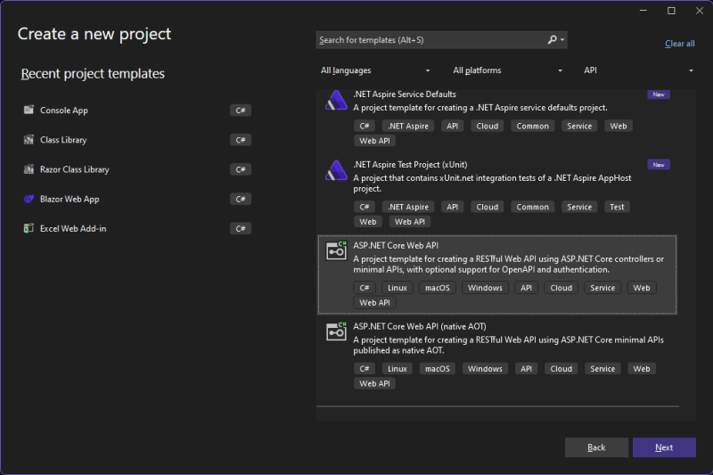 Create a new project with Visual Studio - Using ChatGPT library for grammar checker API