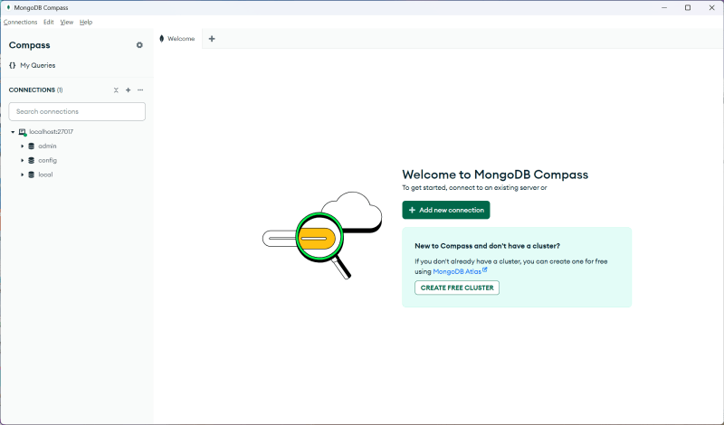 Local MongoDB - Connect MongoDB with Node.js