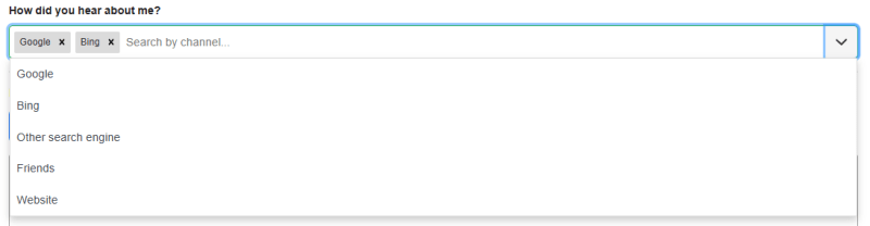 Example of a dropdown multichoice - Minimal APIs with Entity Framework Core