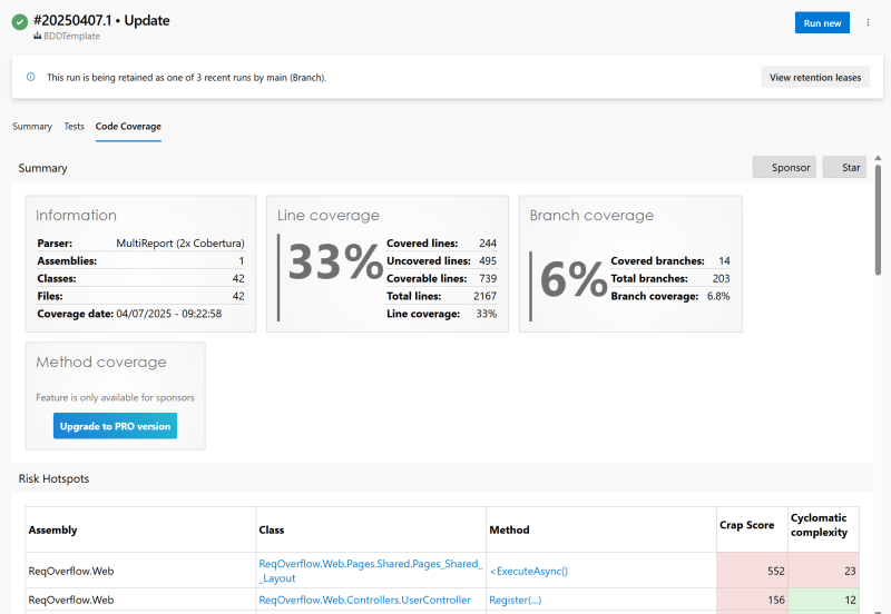 Azure DevOps: code coverage in the pipeline - Deploying Windows Services using Azure DevOps