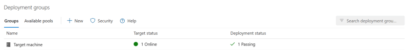 Deployment groups in Azure DevOps