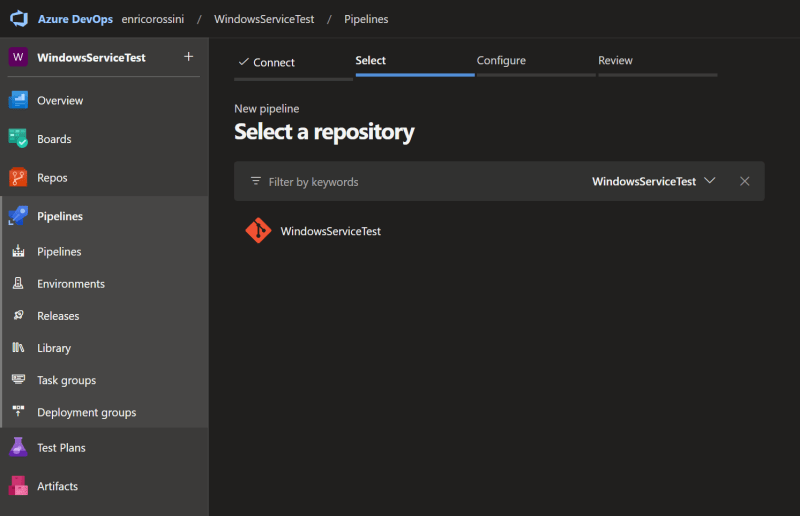 Select a repository
