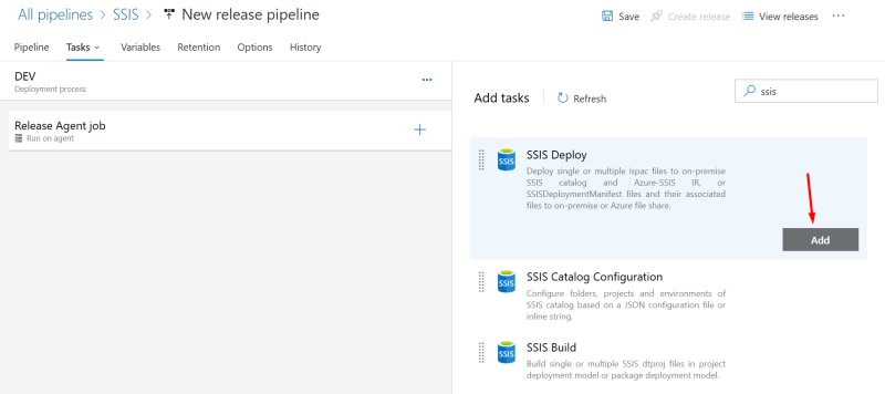 Add SSIS Deploy