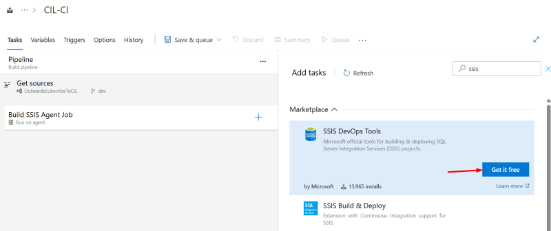Add SSIS DevOps Tools to your Azure DevOps organization - Release SSIS using Azure DevOps