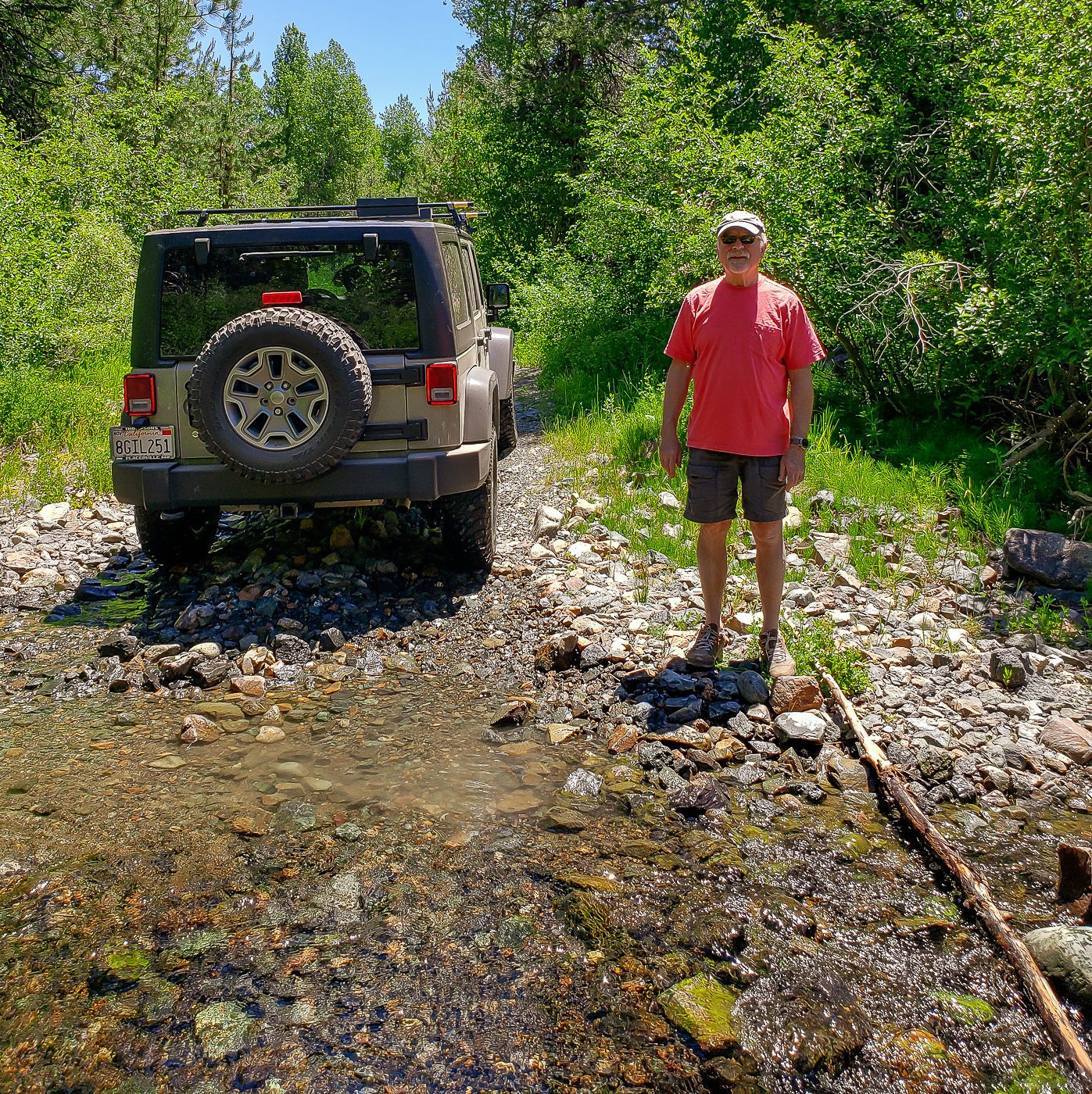 Exploring the back roads in the Jeep