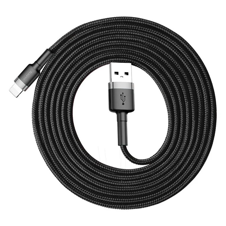 Baseus Cafule 1 Meter Nylon Braided Cable USB To Lightning QC3.0 2.4A