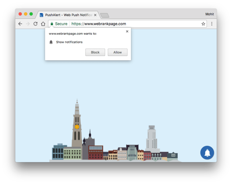 Web Push Notifications For Pure Https Websites Pushalert - Full HD Gradient Patterns for Desktop