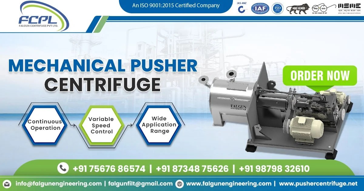 Exporter of Mechanical Pusher Centrifuge in Ghana