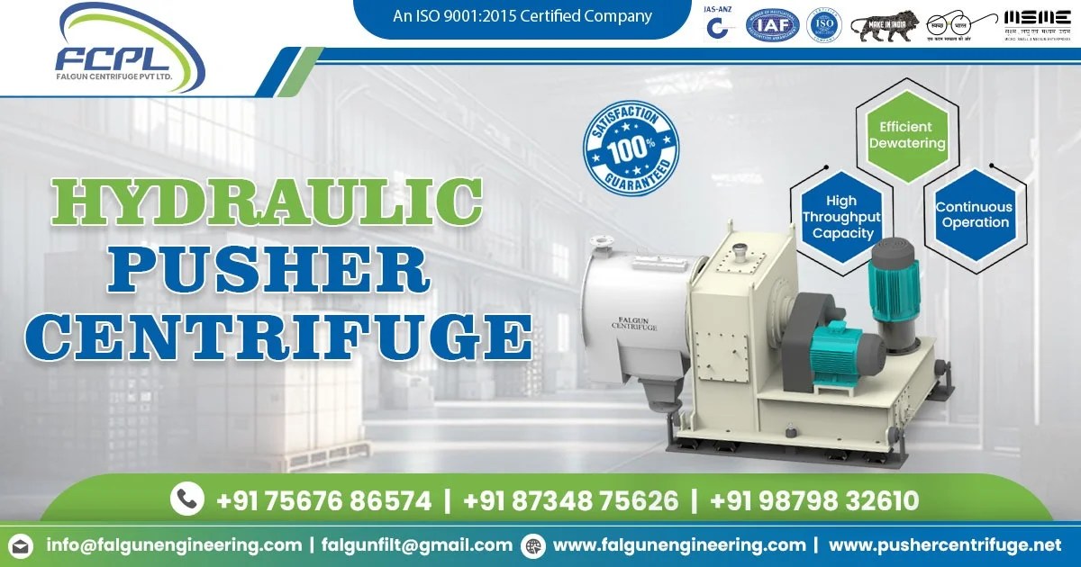 High-Performance Hydraulic Pusher Centrifuge for Romania