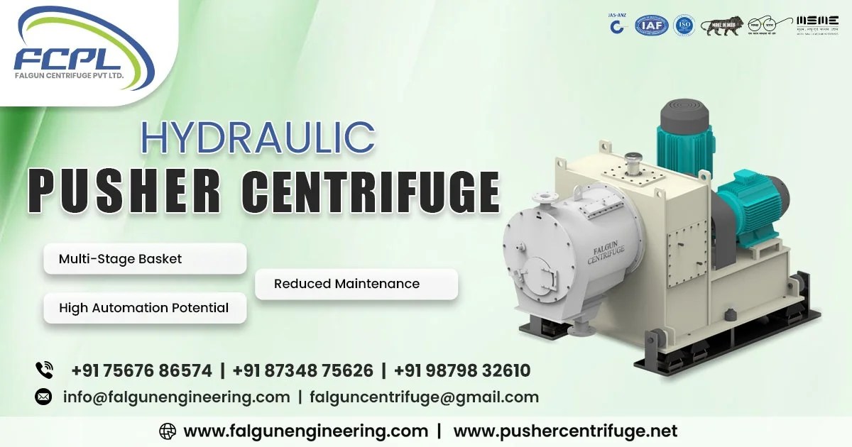 Fully Automatic Pusher Centrifuge for Bulk Industrial Applications