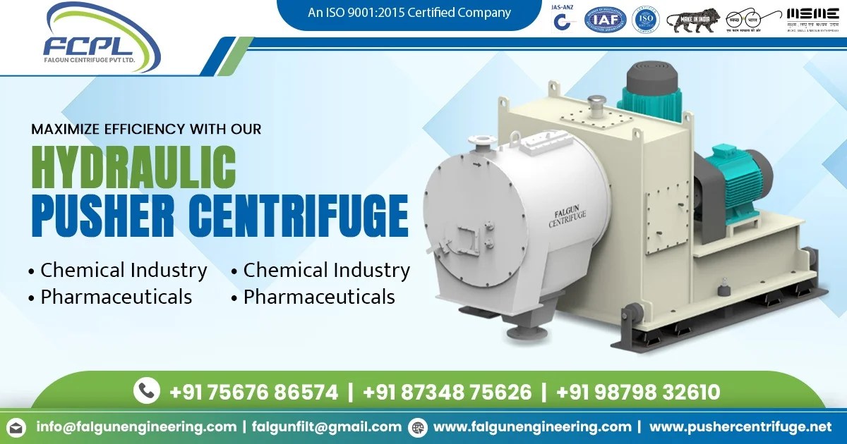 Efficient Solid-Liquid Separation Using Hydraulic Pusher Centrifuges Spain
