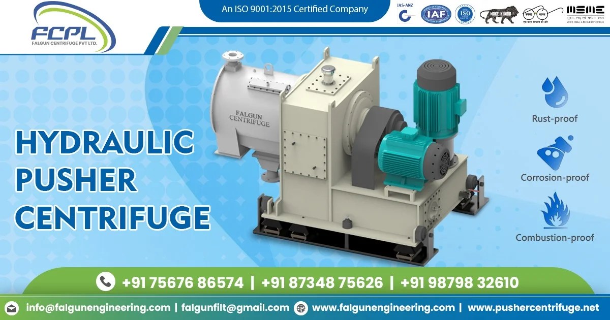 High-Quality Hydraulic Pusher Centrifuge