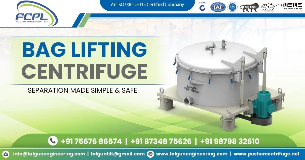 Bag Lifting Centrifuge in Mumbai