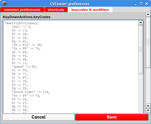 KeyCodesEditor