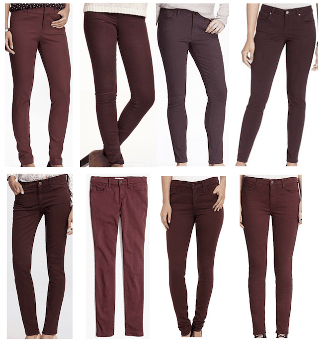15 ways to wear burgundy or maroon pants