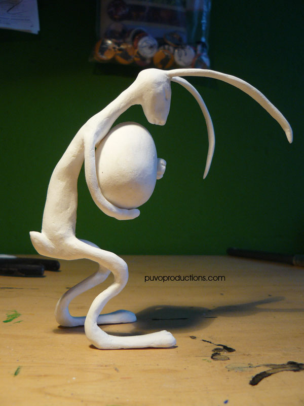 Und die komplette Figur nach dem Schleifprozess.