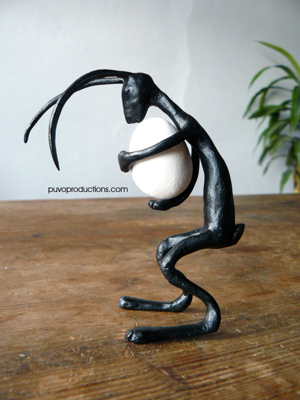 Dann der gruseligste weil irreversible Arbeitsschritt: Anmalen und...