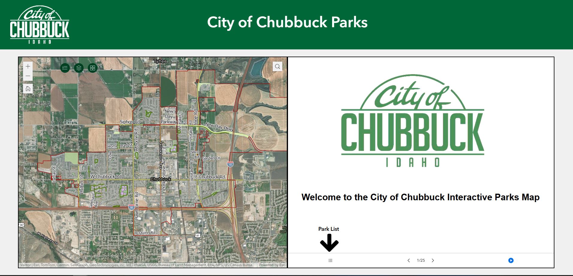 Maps City Of Chubbuck 
