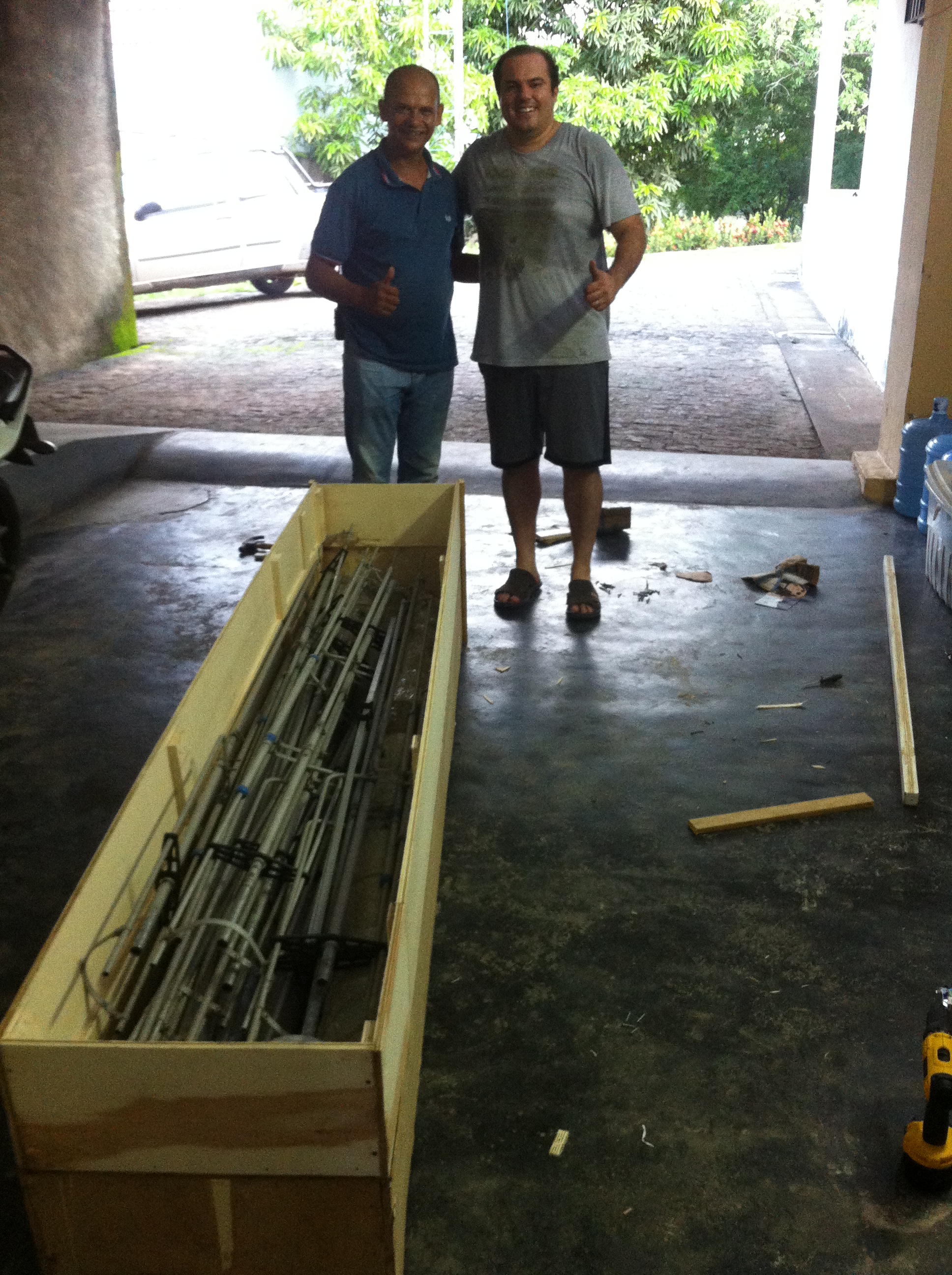 Job done by (L-R) PY7BR-Jean and PY7RP-Renner