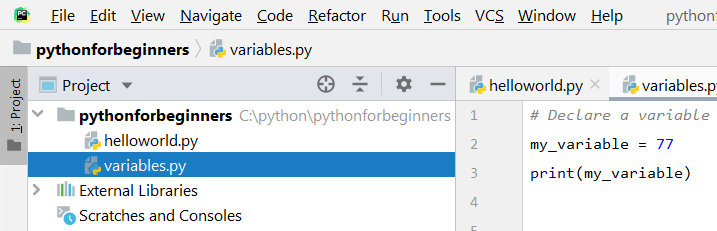 متغير بايثون