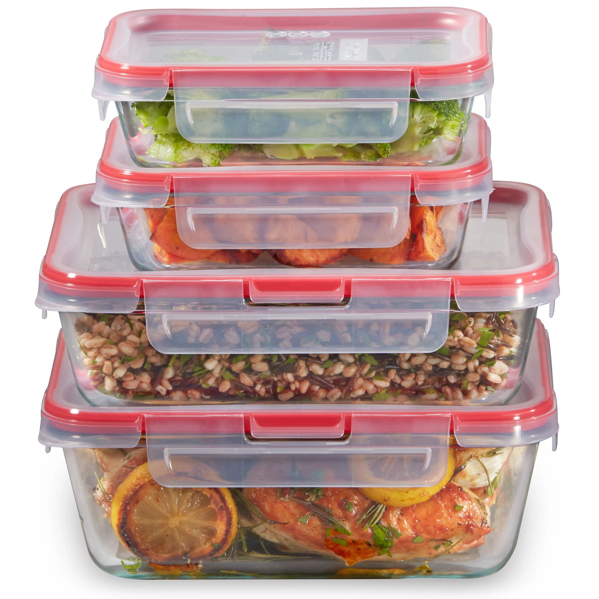 Pyrex FreshLock 8-piece Rectangular Glass Storage Set - Image 2