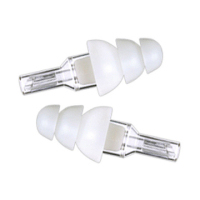 ETY•Plugs Earplugs Large Fit - Clear Stem/White Tip ER20 ER-20