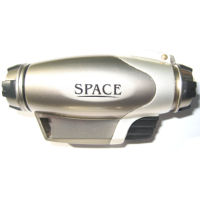 Space Single Flame Lighter - Metallic Grey/Silver