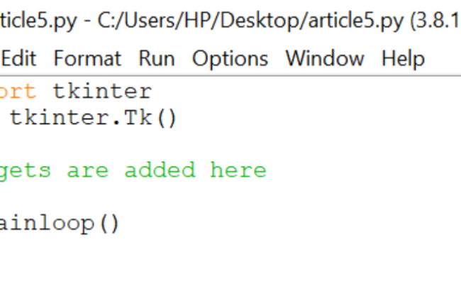 Python GUI Programming With Tkinter - Python Programs