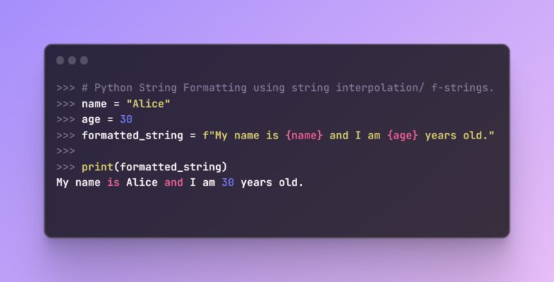 Python String Interpolation 4 Methods With Examples Codeforgeek - Best Space Patterns in Full HD
