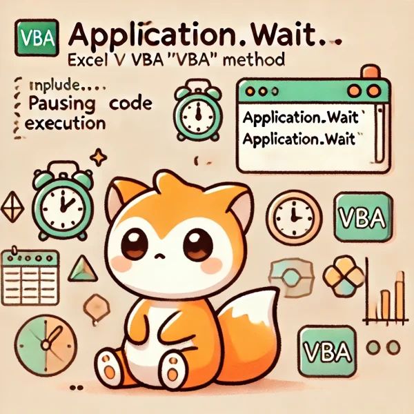 Excel VBAのApplication.Wait Now:処理の一時停止を制御する強力なメソッド | よくわかるpythonとエクセルVBA入門